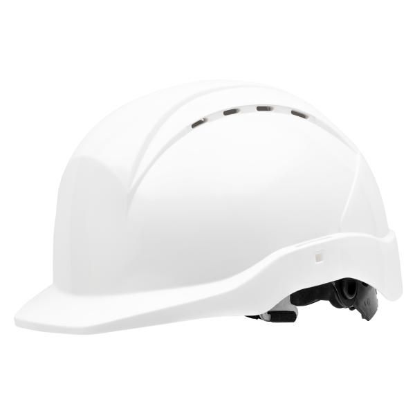 Nitras Head Protect 9500 Schutzhelm mit Größenregulierung und Kinnriemen, weiß